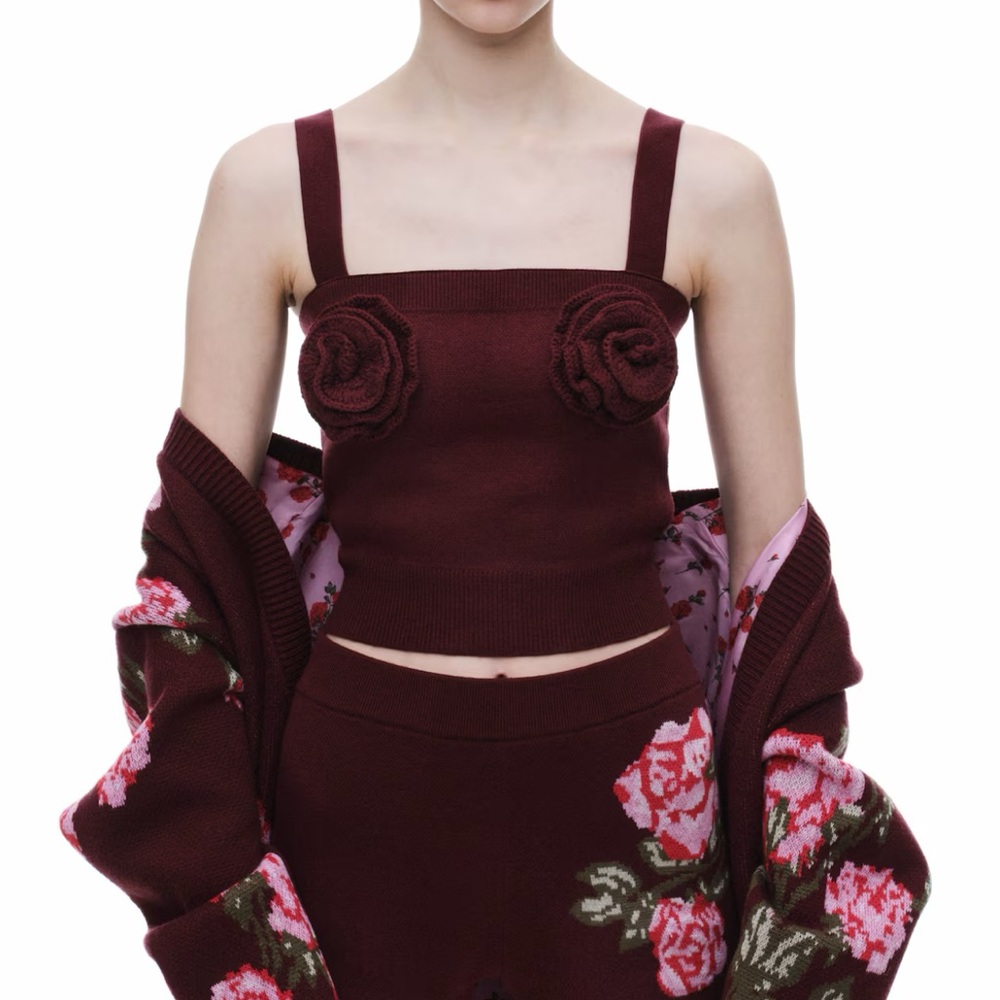 Magda Butrym Brown Tank Top with Sleek Silhouette